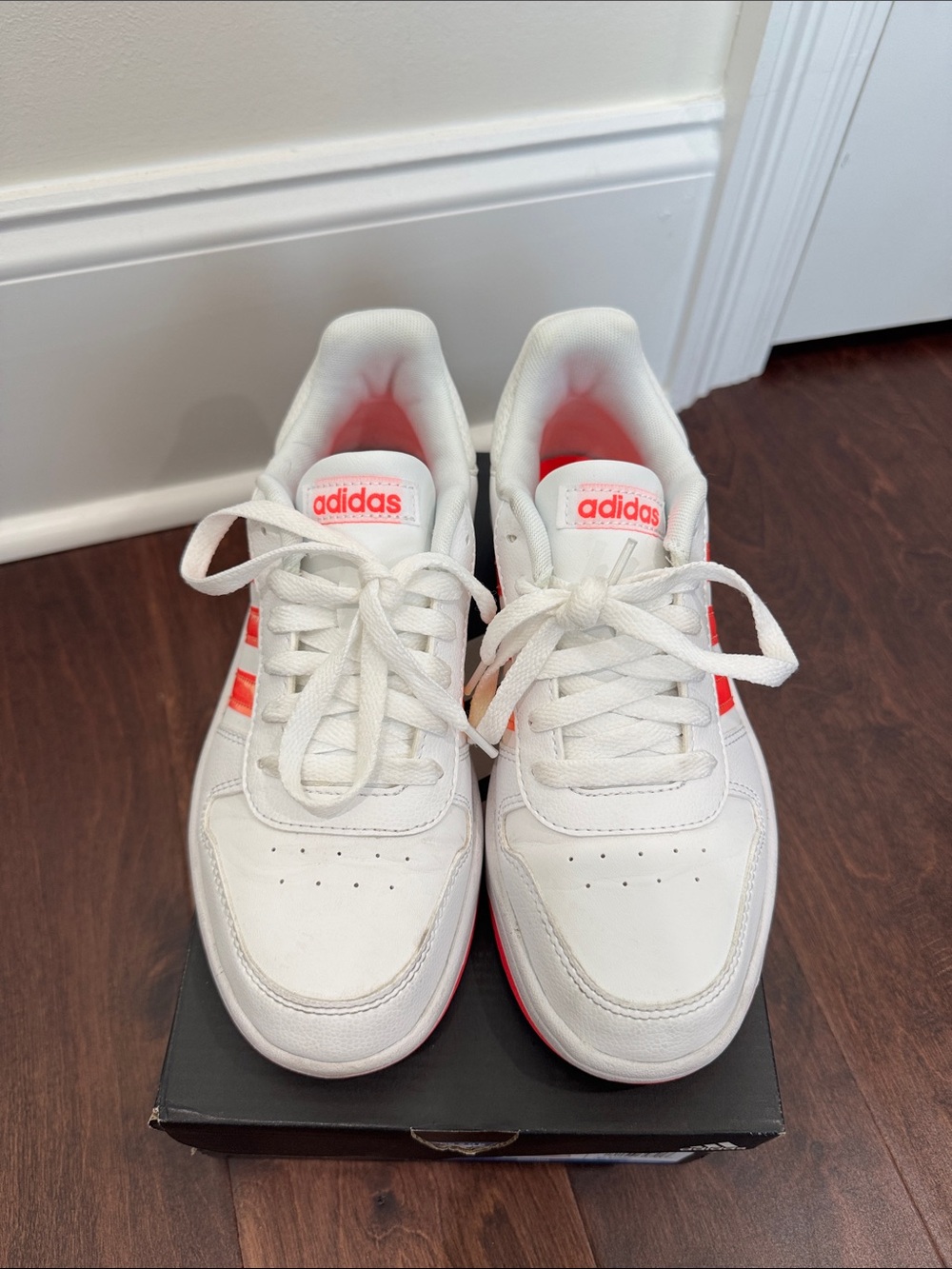 Adidas Hoops 2.0 K Court Sneakers Casual Style Limited Edition Shoes, Youth 5.5 - Picture 5 of 8